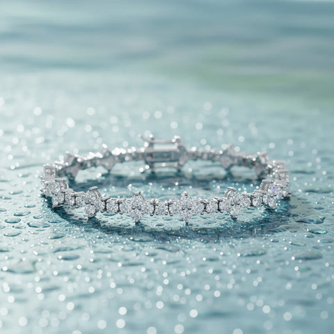 Moissanite Thorn Bracelet – Gold or Silver Luxury Jewelry