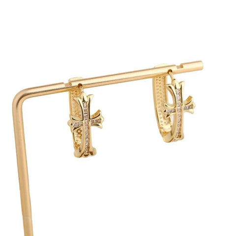 Cross Hoop Earrings for Women – Everyday Christian Jewelry