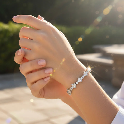 Moissanite Thorn Bracelet – Gold or Silver Luxury Jewelry