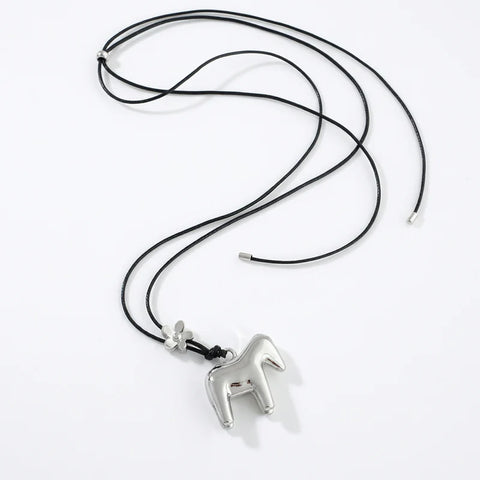 Horse Flower Necklace