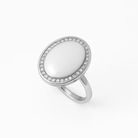 Oval Locket Ring with Photo