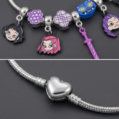 K-Pop Charm Bracelet – Demon Hunter Fantasy Jewelry