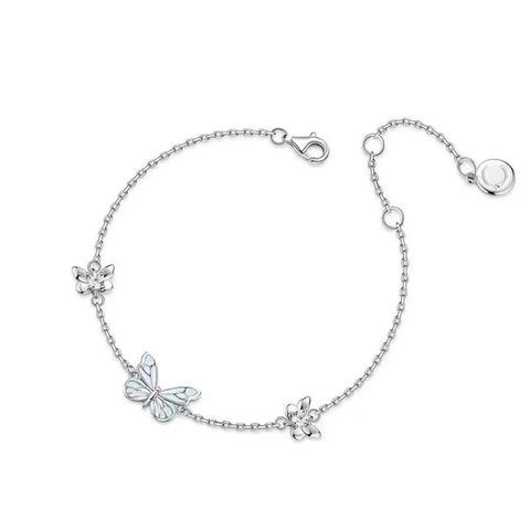 Glow Butterfly Bracelet – Blue Sterling Silver Jewelry