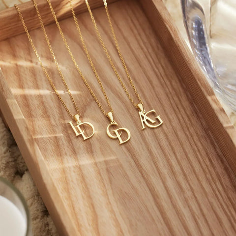 Personalised Double Letter Necklace