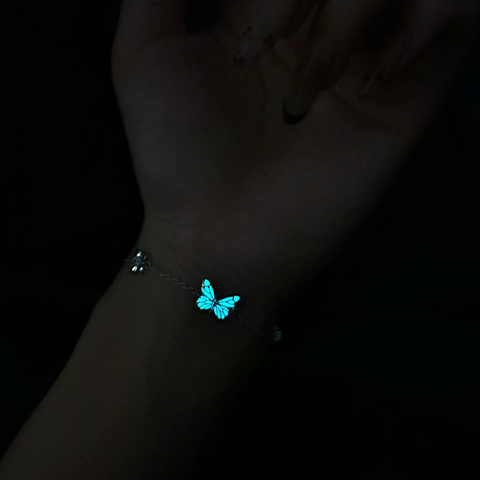 Glow Butterfly Bracelet – Blue Sterling Silver Jewelry