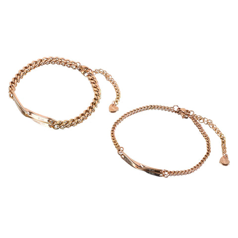 Personalised Couples Bracelet Set
