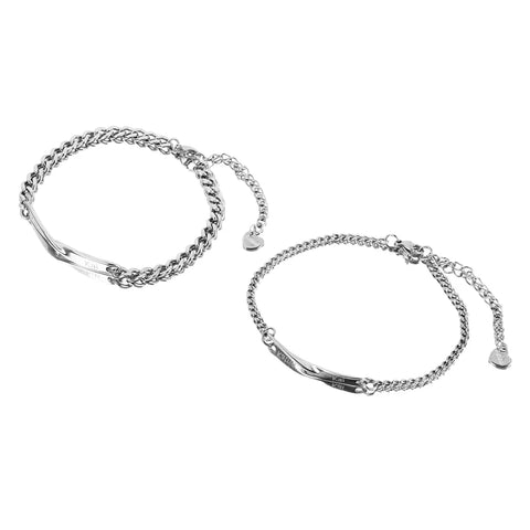 Personalised Couples Bracelet Set