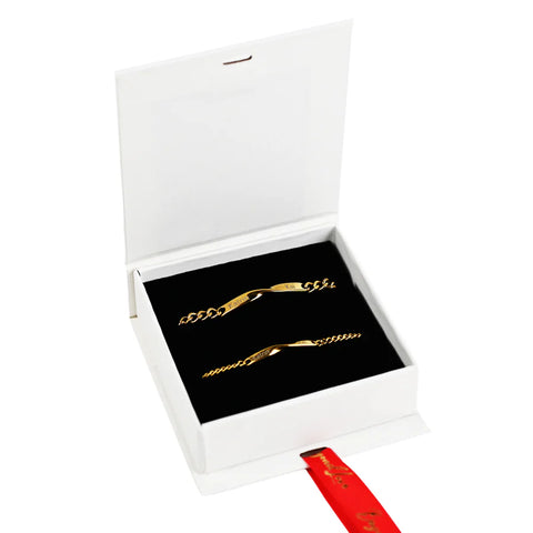 Personalised Couples Bracelet Set
