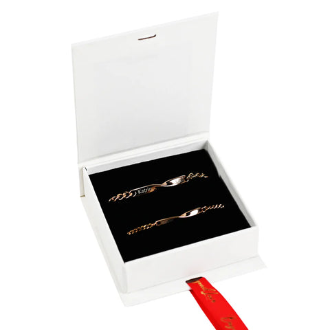 Personalised Couples Bracelet Set