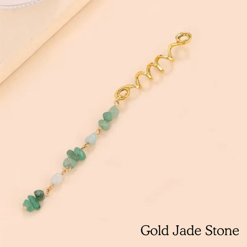 Boho Hair Jewel Set – Gemstone Hair Spirals (3 Pack)