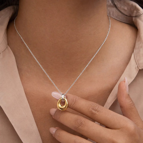 Halo Two-tone Necklace