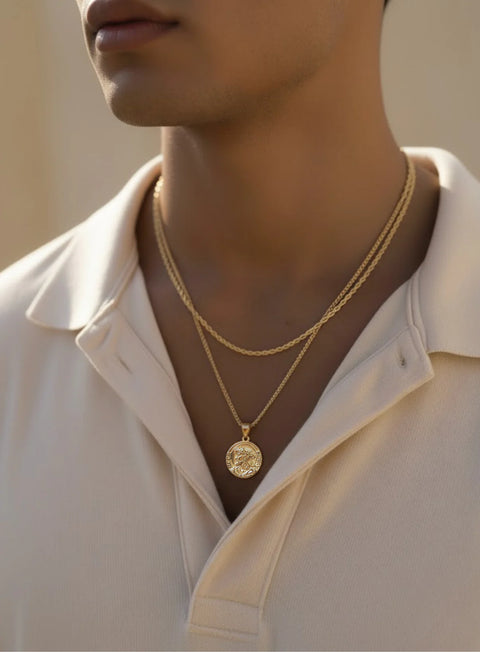 Jesus Coin Necklace – Gold or Silver Serenity Prayer