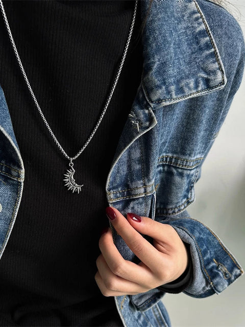 Sun & Moon Necklace Set
