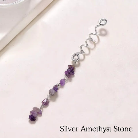 Boho Hair Jewel Set – Gemstone Hair Spirals (3 Pack)