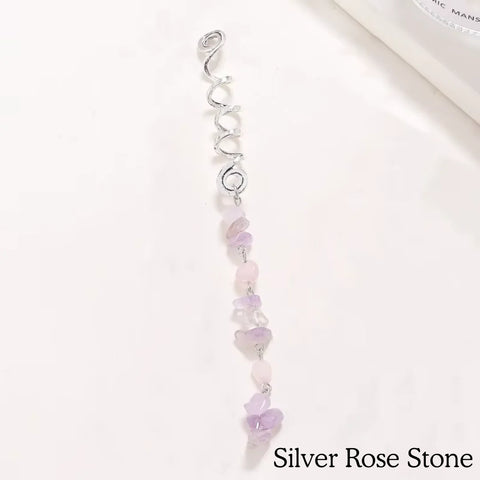 Boho Hair Jewel Set – Gemstone Hair Spirals (3 Pack)