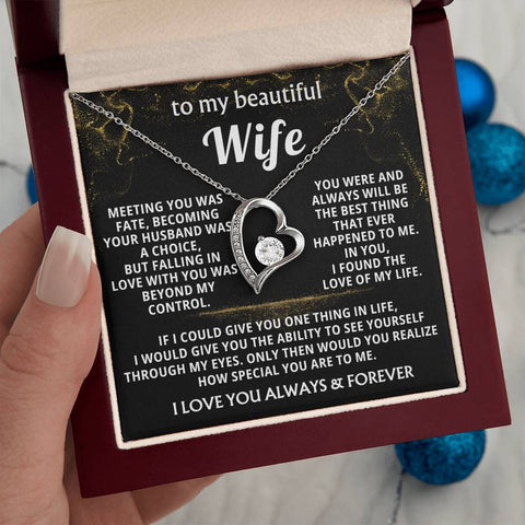 Wife Necklace Gift – Forever Love Heart Pendant