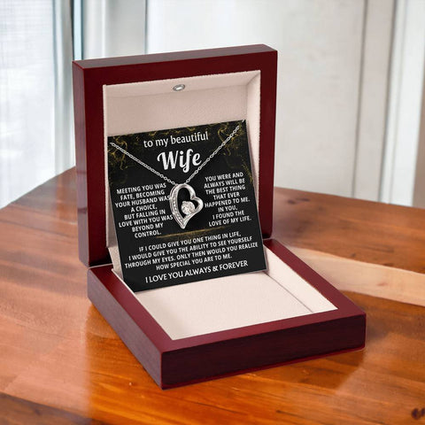 Wife Necklace Gift – Forever Love Heart Pendant