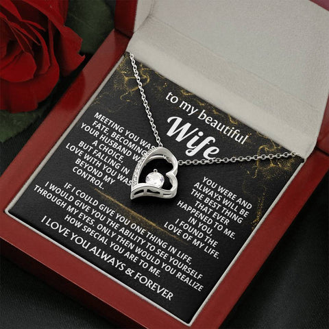 Wife Necklace Gift – Forever Love Heart Pendant
