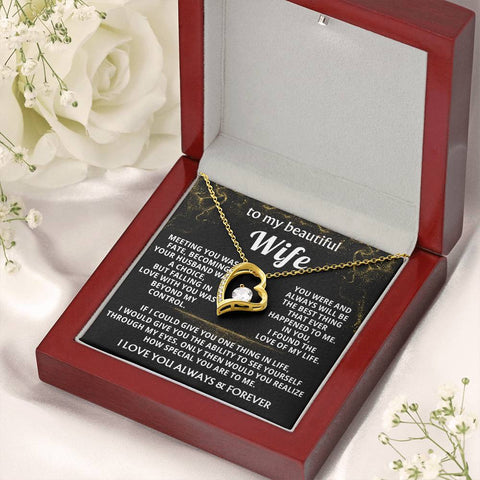 Wife Necklace Gift – Forever Love Heart Pendant