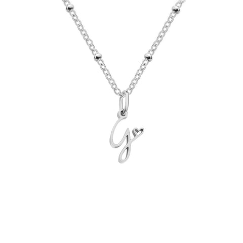 Love Initial Alphabet Necklace