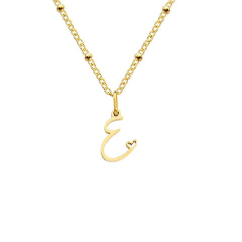 Love Initial Alphabet Necklace