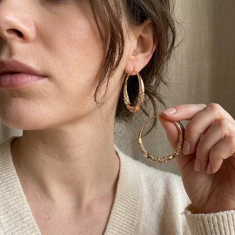 Twisted Hoop Earrings