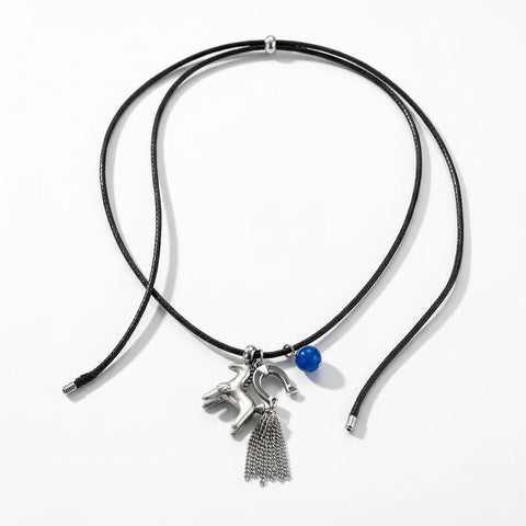 Horse Flower Necklace