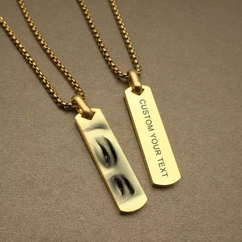 Personalized Eye Photo Necklace