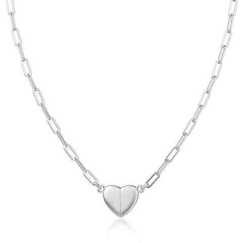 Premium Magnetic Heart Necklace – 14K Gold Plated Jewelry