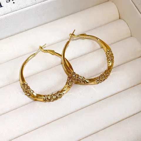 Twisted Hoop Earrings