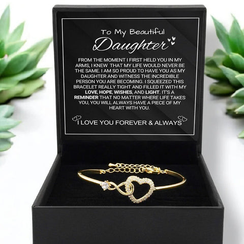 To My Daughter - Forever Linked Bracelet