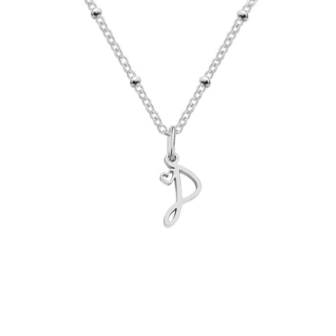 Love Initial Alphabet Necklace