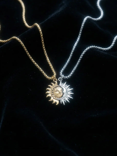 Sun & Moon Necklace Set