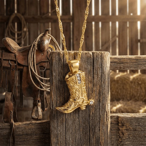 The Nashville Pavé Boot Pendant