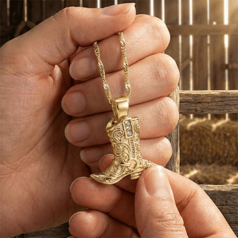 The Nashville Pavé Boot Pendant