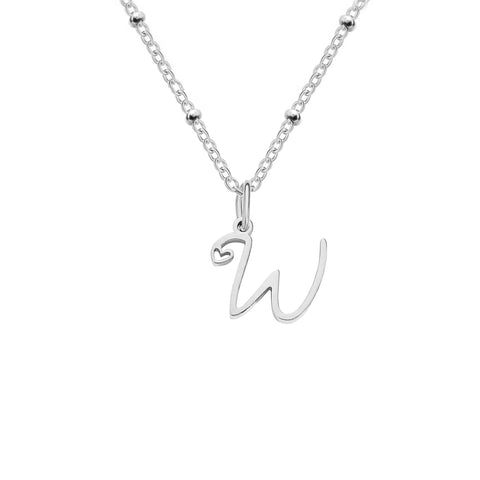 Love Initial Alphabet Necklace