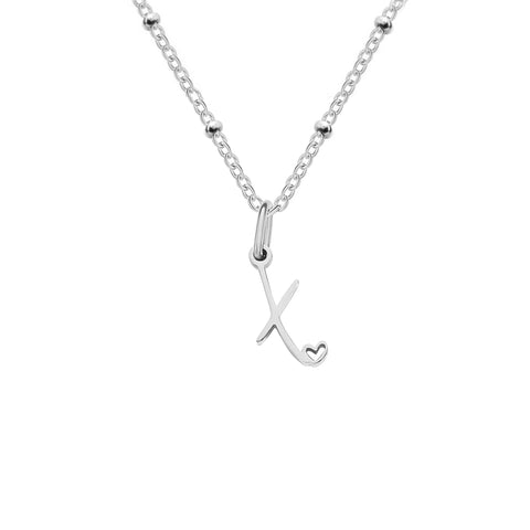 Love Initial Alphabet Necklace